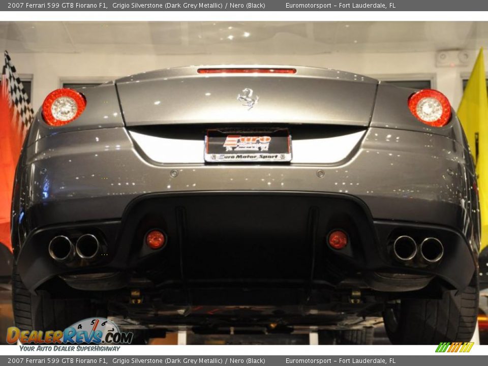 2007 Ferrari 599 GTB Fiorano F1 Grigio Silverstone (Dark Grey Metallic) / Nero (Black) Photo #9