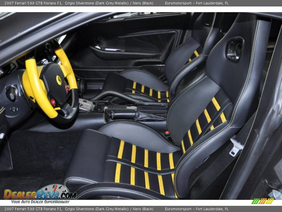 2007 Ferrari 599 GTB Fiorano F1 Grigio Silverstone (Dark Grey Metallic) / Nero (Black) Photo #10