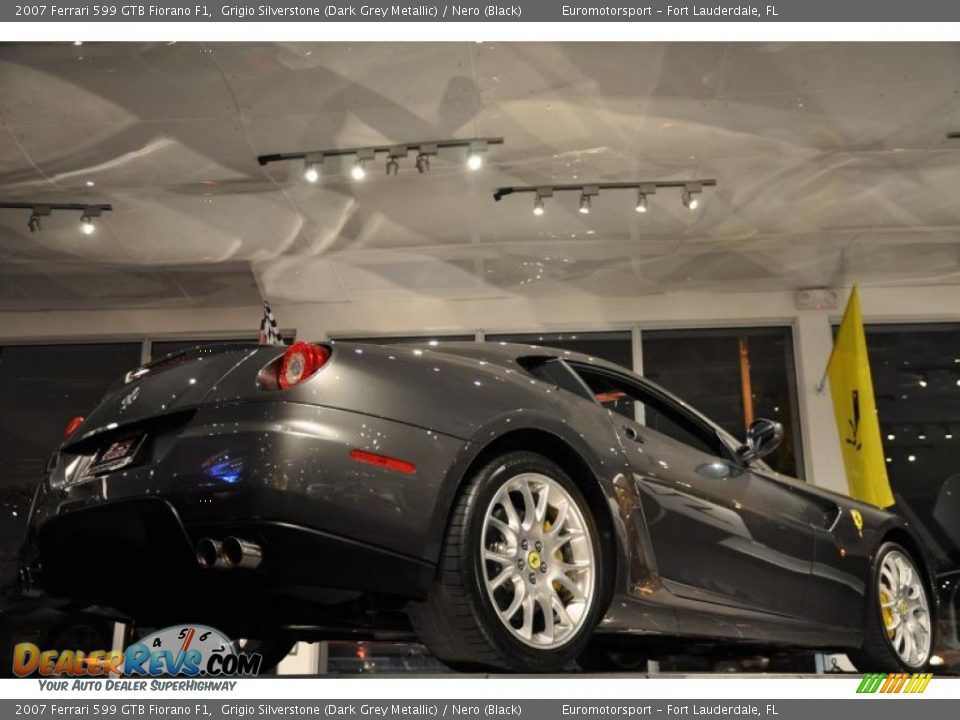 2007 Ferrari 599 GTB Fiorano F1 Grigio Silverstone (Dark Grey Metallic) / Nero (Black) Photo #11