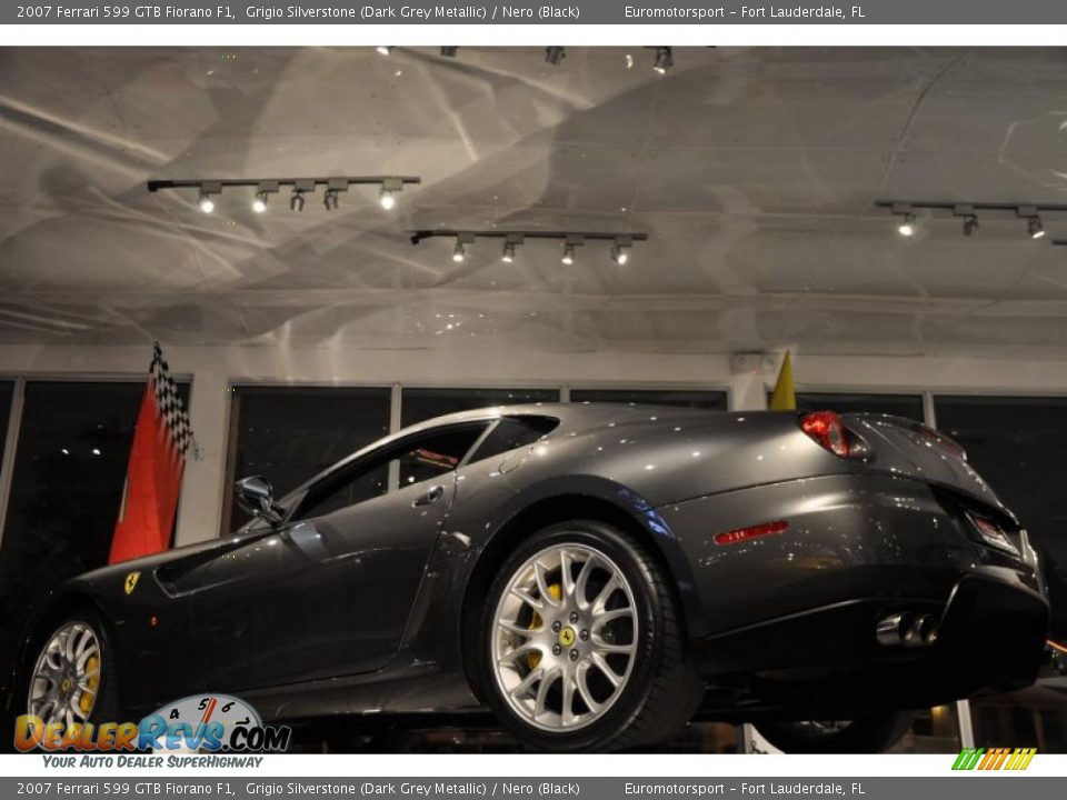 2007 Ferrari 599 GTB Fiorano F1 Grigio Silverstone (Dark Grey Metallic) / Nero (Black) Photo #14