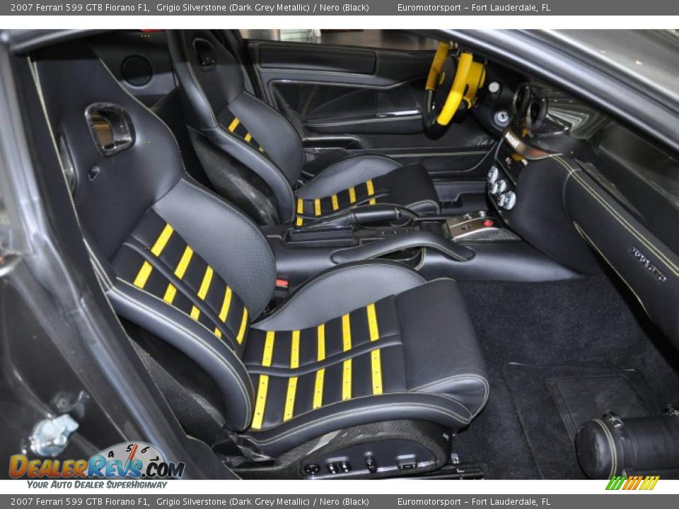 2007 Ferrari 599 GTB Fiorano F1 Grigio Silverstone (Dark Grey Metallic) / Nero (Black) Photo #15