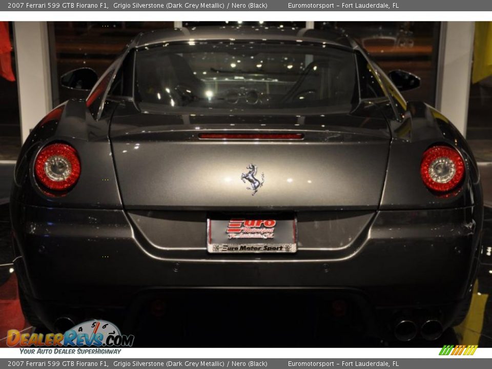 2007 Ferrari 599 GTB Fiorano F1 Grigio Silverstone (Dark Grey Metallic) / Nero (Black) Photo #17