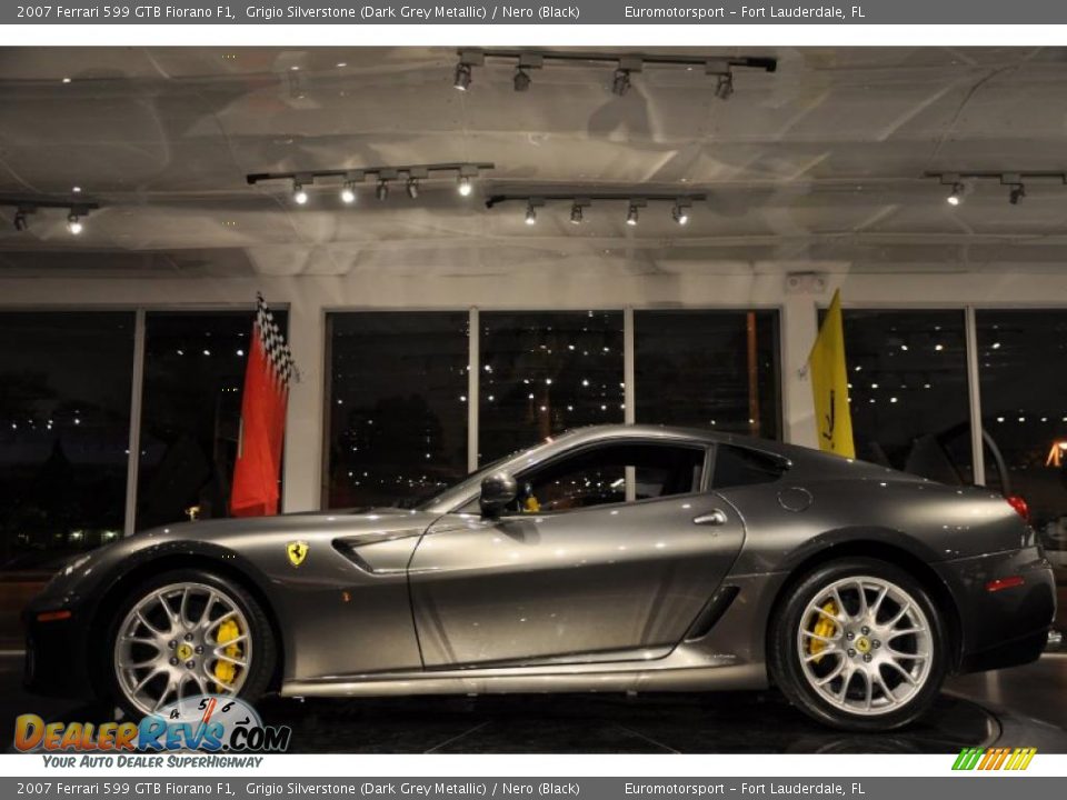 2007 Ferrari 599 GTB Fiorano F1 Grigio Silverstone (Dark Grey Metallic) / Nero (Black) Photo #18