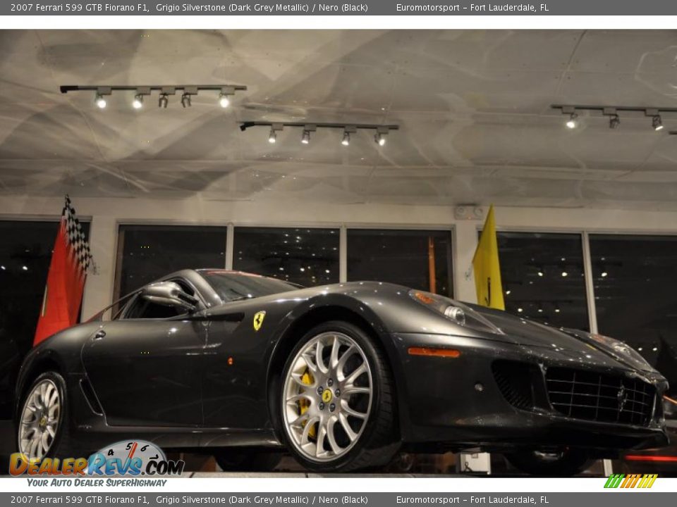 2007 Ferrari 599 GTB Fiorano F1 Grigio Silverstone (Dark Grey Metallic) / Nero (Black) Photo #22
