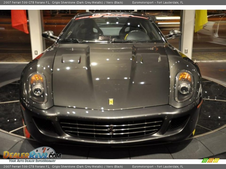 2007 Ferrari 599 GTB Fiorano F1 Grigio Silverstone (Dark Grey Metallic) / Nero (Black) Photo #24