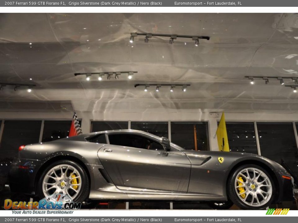 2007 Ferrari 599 GTB Fiorano F1 Grigio Silverstone (Dark Grey Metallic) / Nero (Black) Photo #26