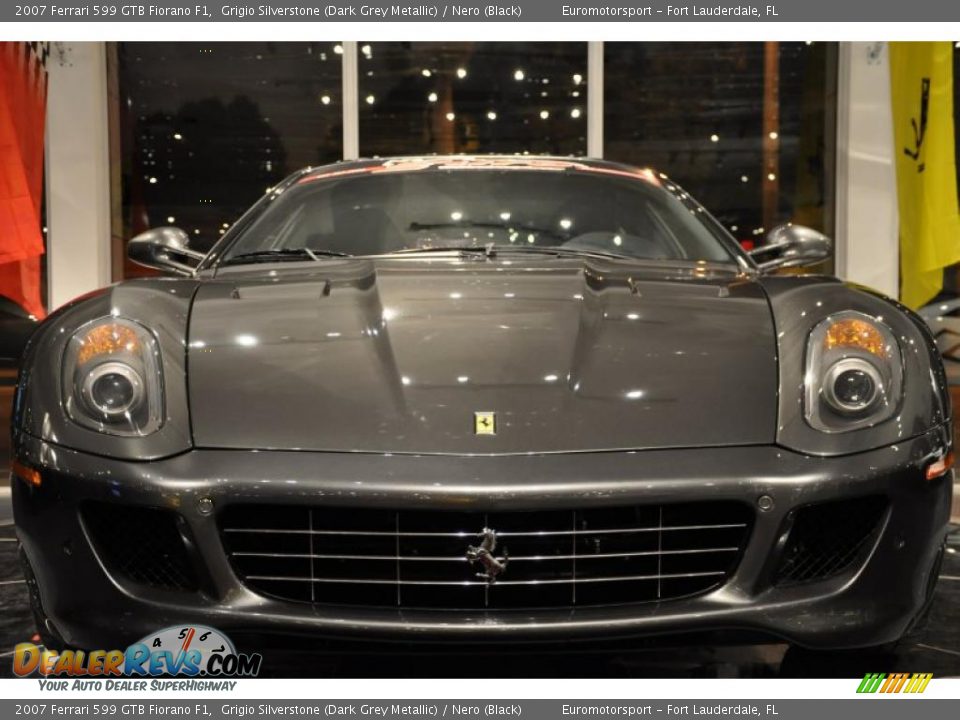 2007 Ferrari 599 GTB Fiorano F1 Grigio Silverstone (Dark Grey Metallic) / Nero (Black) Photo #27