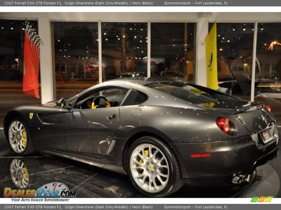 2007 Ferrari 599 GTB Fiorano F1 Grigio Silverstone (Dark Grey Metallic) / Nero (Black) Photo #34