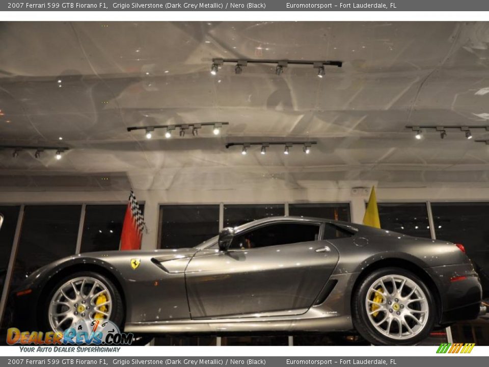 2007 Ferrari 599 GTB Fiorano F1 Grigio Silverstone (Dark Grey Metallic) / Nero (Black) Photo #35