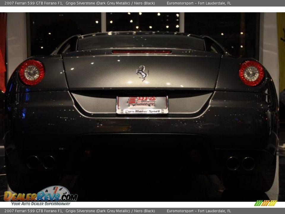 2007 Ferrari 599 GTB Fiorano F1 Grigio Silverstone (Dark Grey Metallic) / Nero (Black) Photo #38