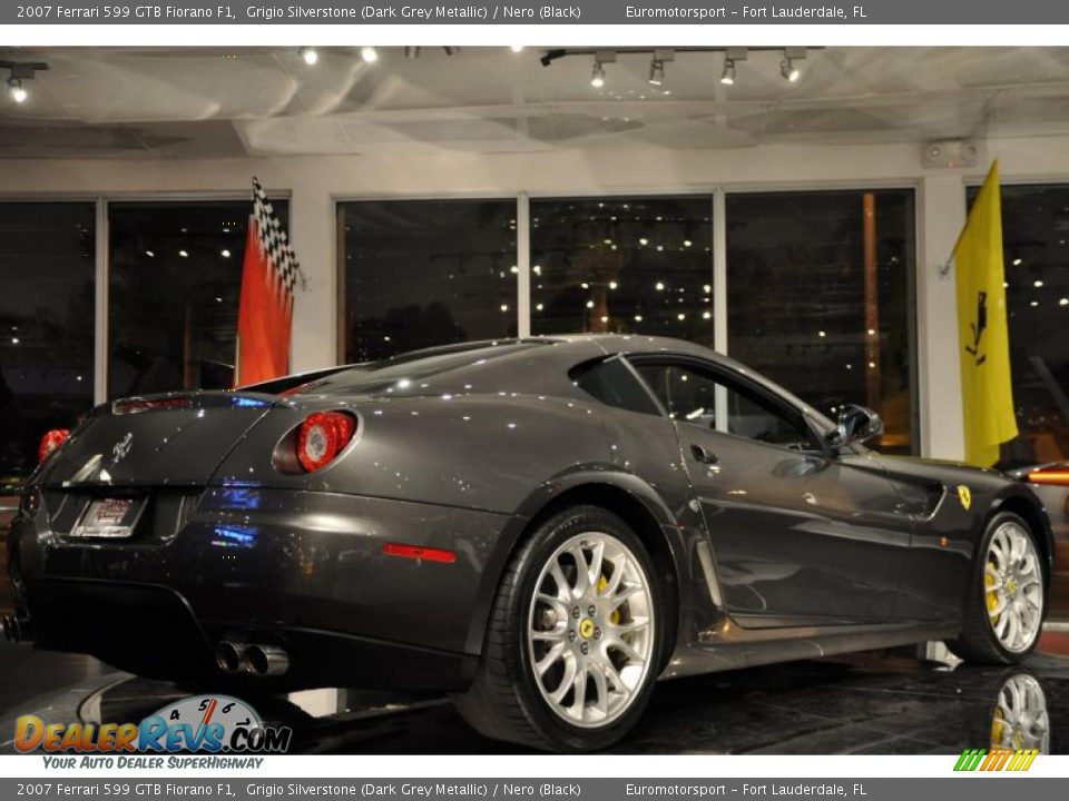 2007 Ferrari 599 GTB Fiorano F1 Grigio Silverstone (Dark Grey Metallic) / Nero (Black) Photo #39