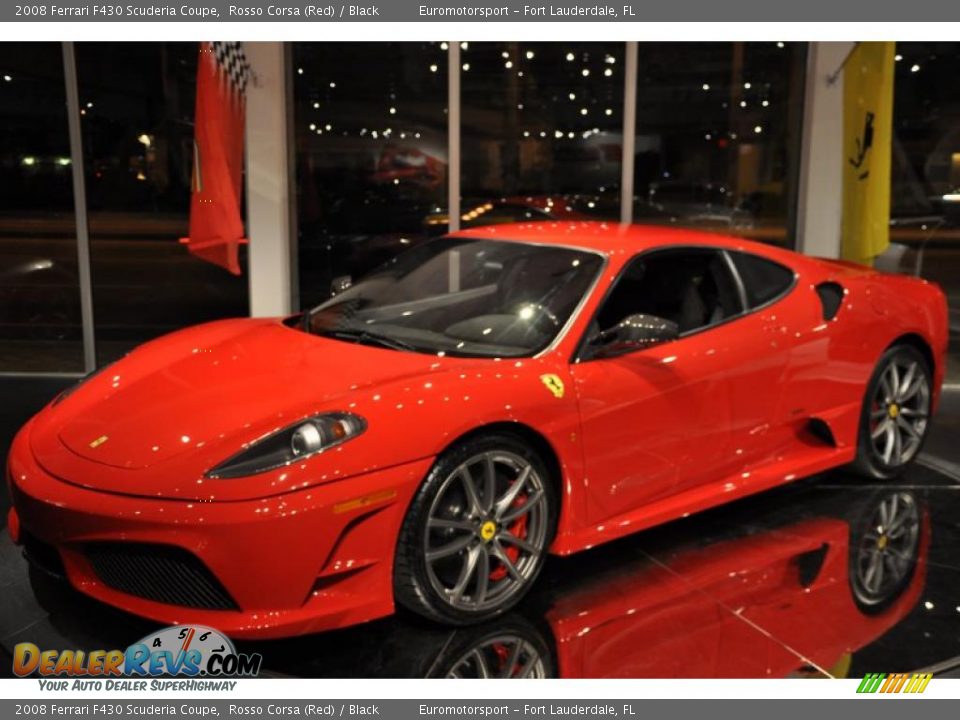 2008 Ferrari F430 Scuderia Coupe Rosso Corsa (Red) / Black Photo #3