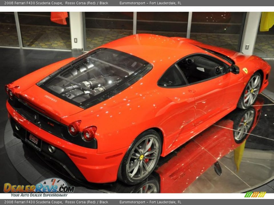 2008 Ferrari F430 Scuderia Coupe Rosso Corsa (Red) / Black Photo #6