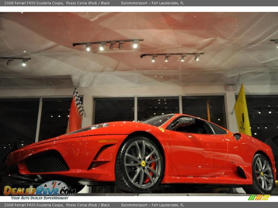 2008 Ferrari F430 Scuderia Coupe Rosso Corsa (Red) / Black Photo #12