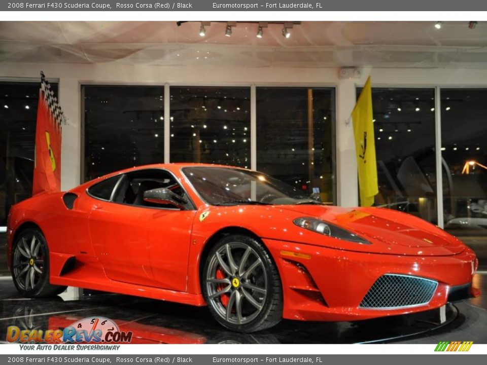 2008 Ferrari F430 Scuderia Coupe Rosso Corsa (Red) / Black Photo #24