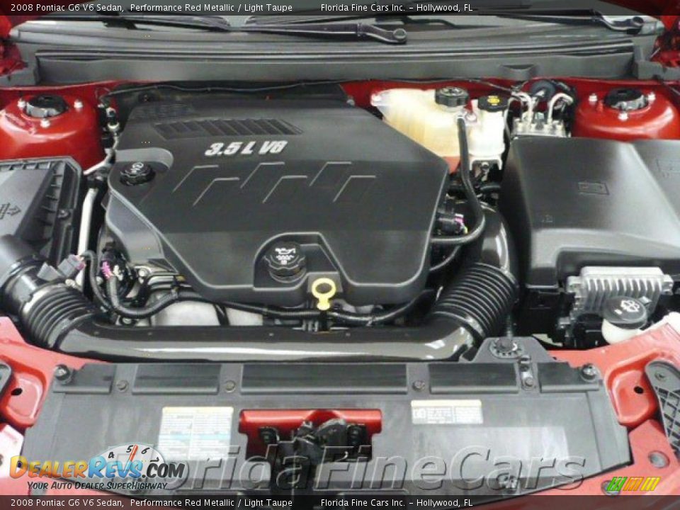 2008 Pontiac G6 V6 Sedan Performance Red Metallic / Light Taupe Photo #9
