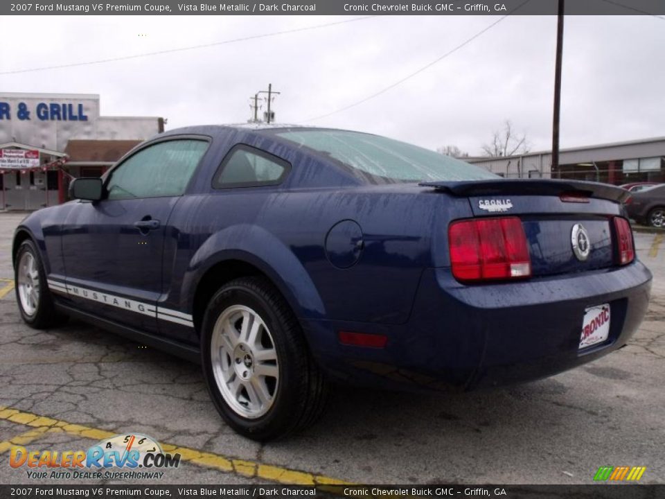 2007 Ford Mustang V6 Premium Coupe Vista Blue Metallic / Dark Charcoal Photo #3