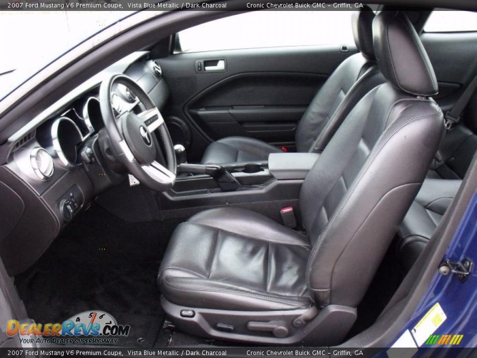 2007 Ford Mustang V6 Premium Coupe Vista Blue Metallic / Dark Charcoal Photo #10