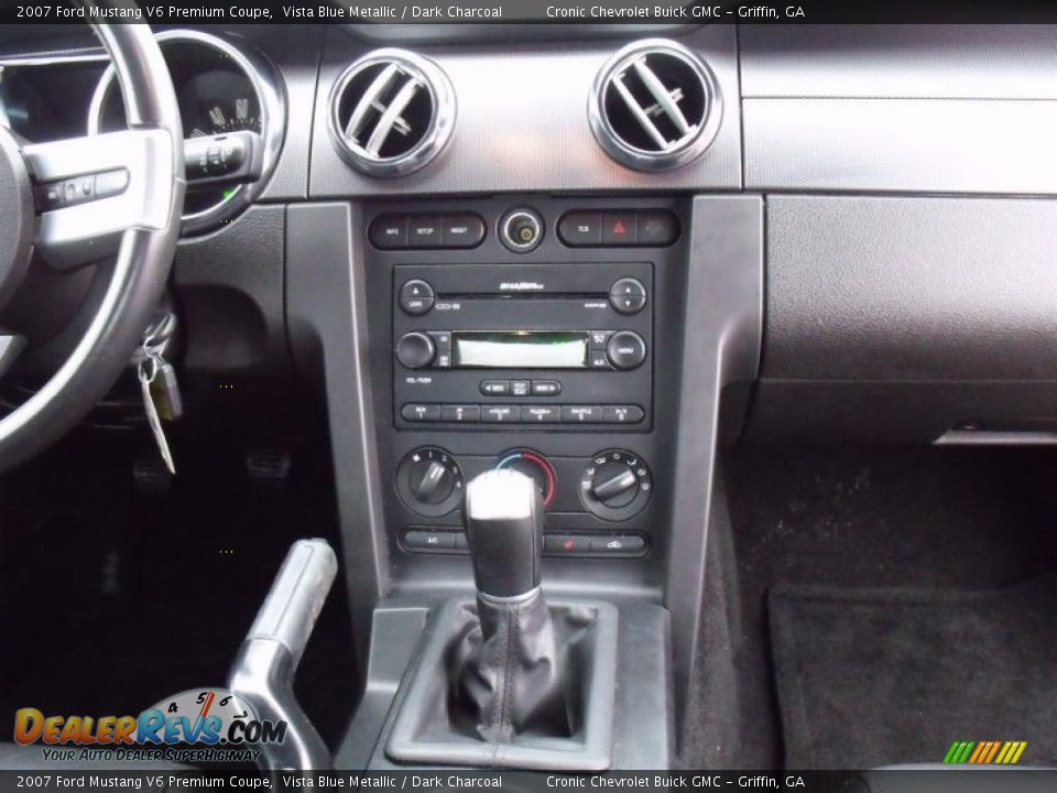 2007 Ford Mustang V6 Premium Coupe Vista Blue Metallic / Dark Charcoal Photo #16