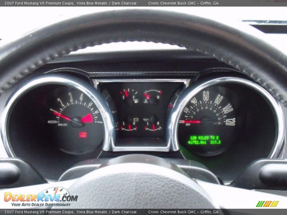 2007 Ford Mustang V6 Premium Coupe Vista Blue Metallic / Dark Charcoal Photo #19