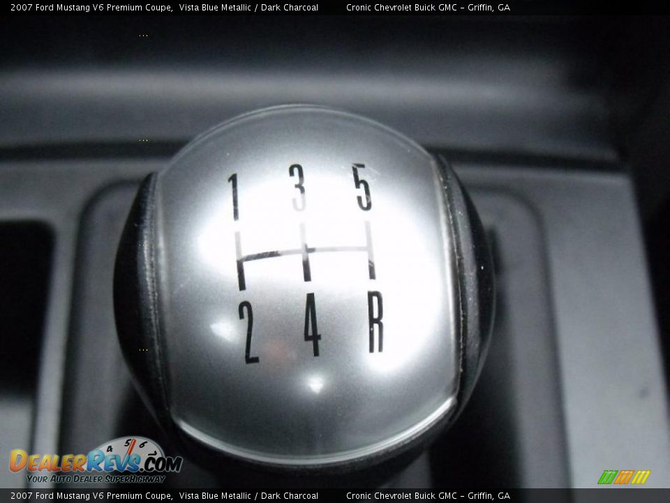 2007 Ford Mustang V6 Premium Coupe Vista Blue Metallic / Dark Charcoal Photo #21