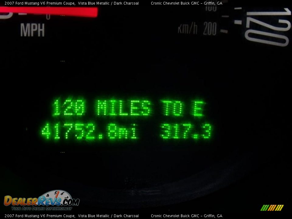 2007 Ford Mustang V6 Premium Coupe Vista Blue Metallic / Dark Charcoal Photo #23