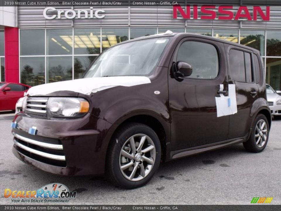 2010 Nissan Cube Krom Edition Bitter Chocolate Pearl / Black/Gray Photo #1