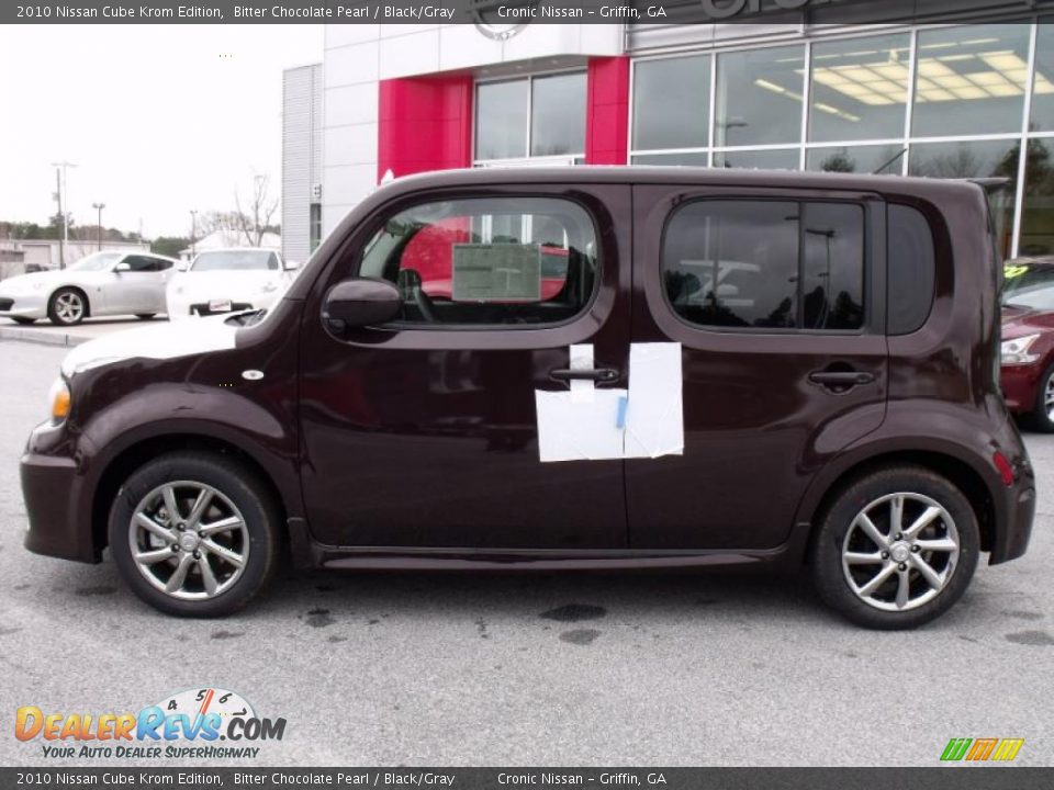 2010 Nissan Cube Krom Edition Bitter Chocolate Pearl / Black/Gray Photo #2