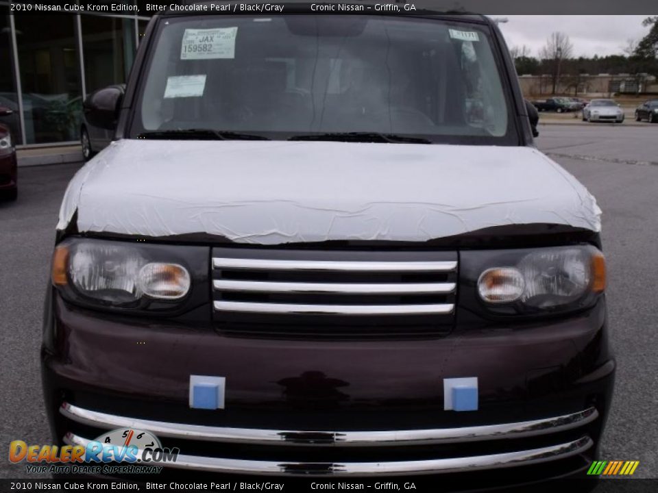 2010 Nissan Cube Krom Edition Bitter Chocolate Pearl / Black/Gray Photo #8