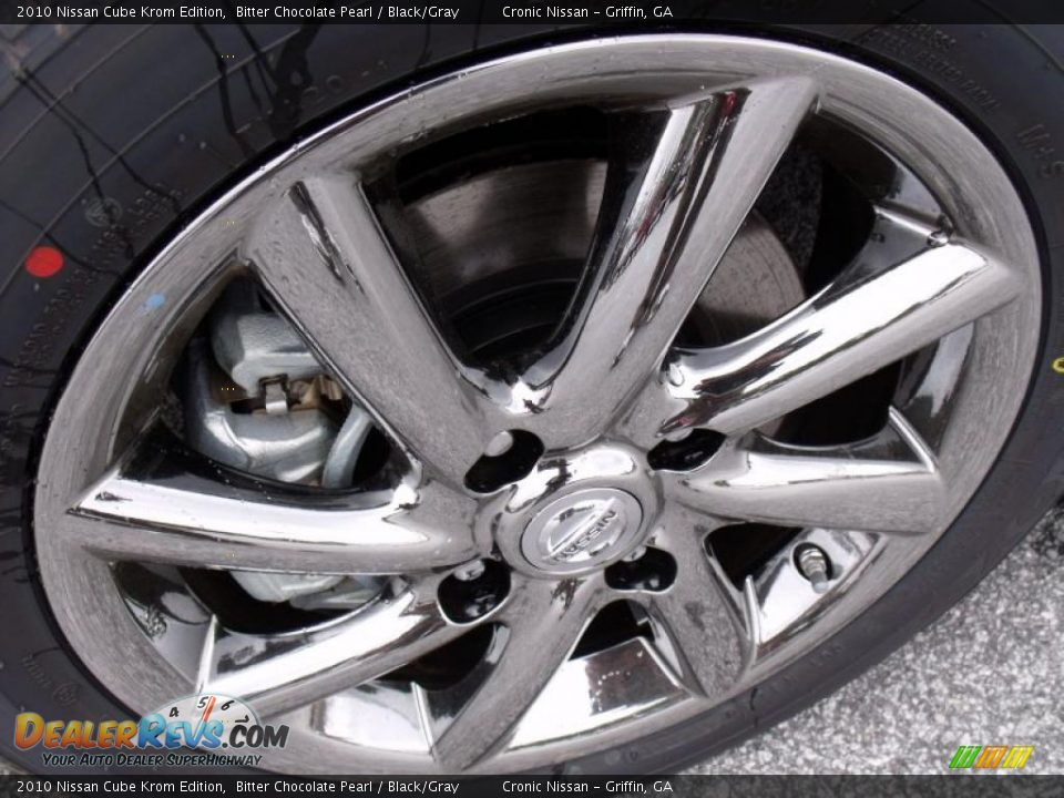 2010 Nissan Cube Krom Edition Bitter Chocolate Pearl / Black/Gray Photo #9