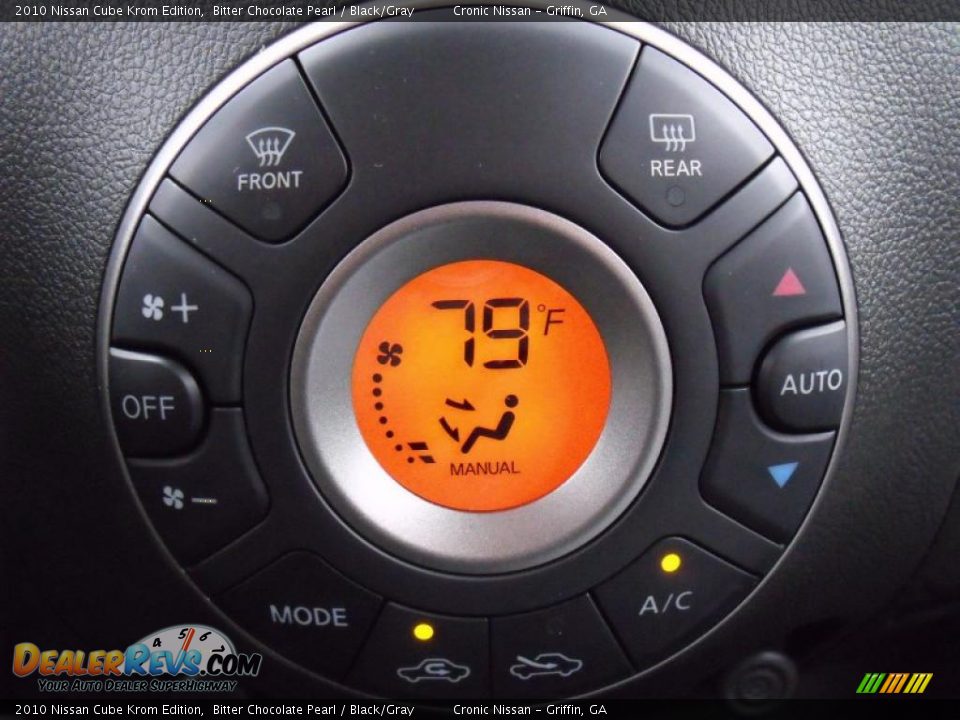 2010 Nissan Cube Krom Edition Bitter Chocolate Pearl / Black/Gray Photo #14