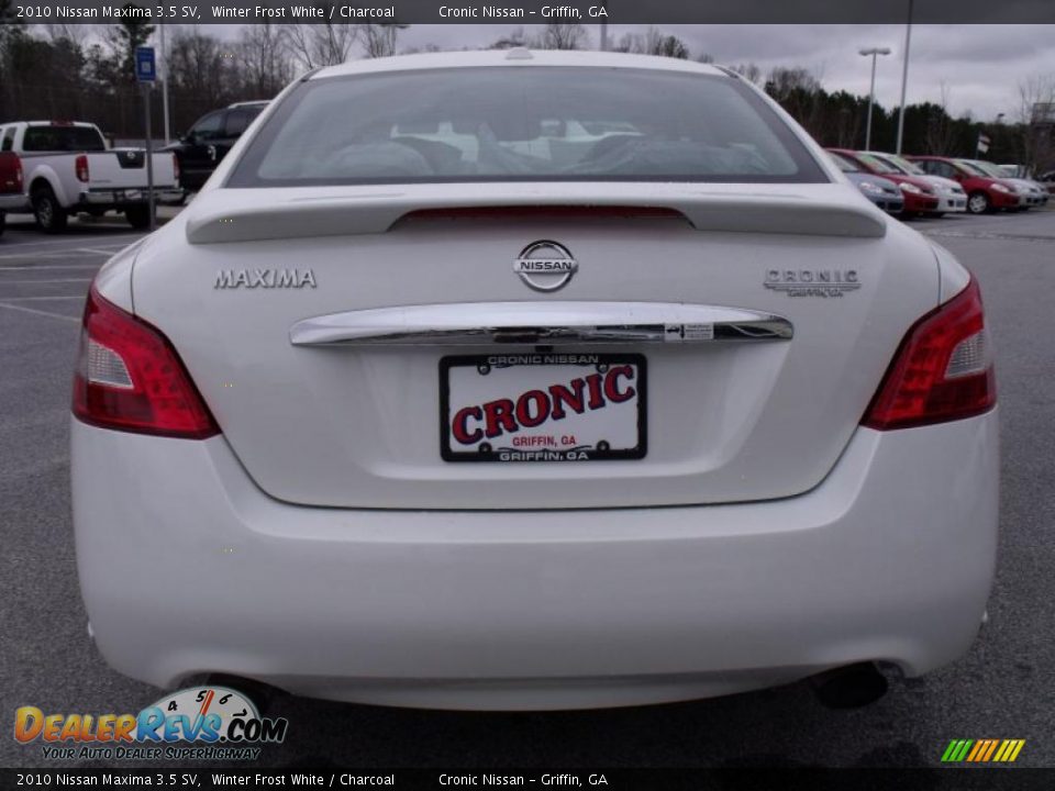 2010 Nissan Maxima 3.5 SV Winter Frost White / Charcoal Photo #4