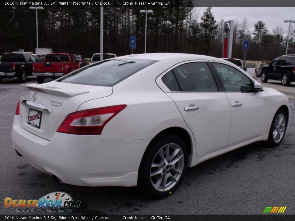 2010 Nissan Maxima 3.5 SV Winter Frost White / Charcoal Photo #5