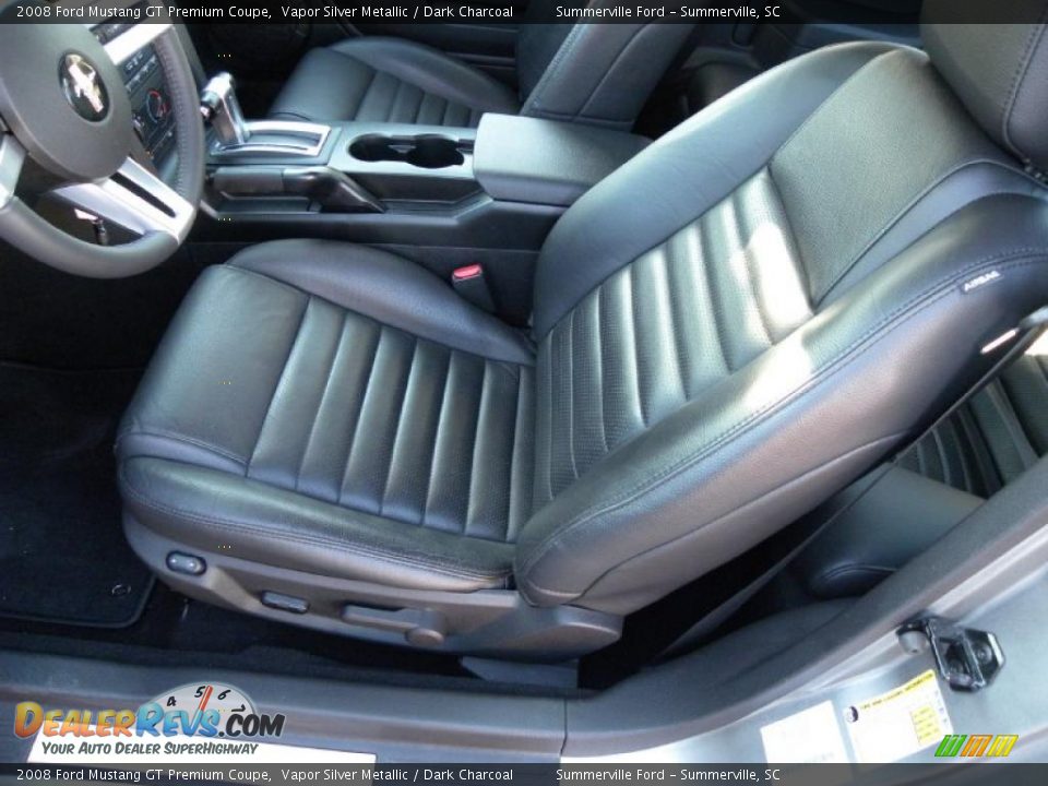 2008 Ford Mustang GT Premium Coupe Vapor Silver Metallic / Dark Charcoal Photo #4