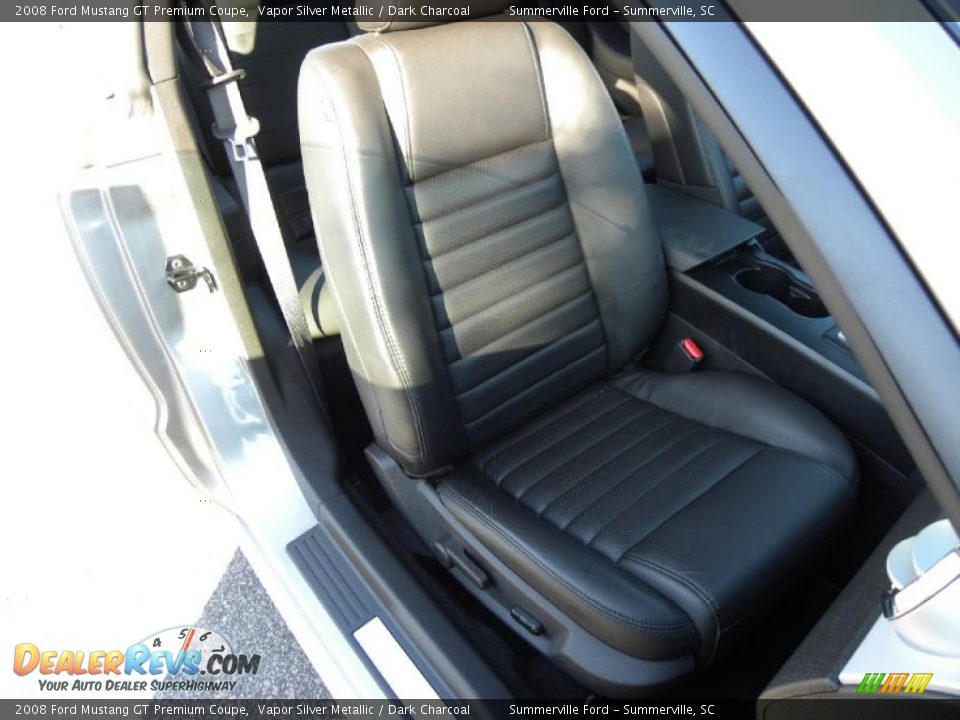 2008 Ford Mustang GT Premium Coupe Vapor Silver Metallic / Dark Charcoal Photo #6