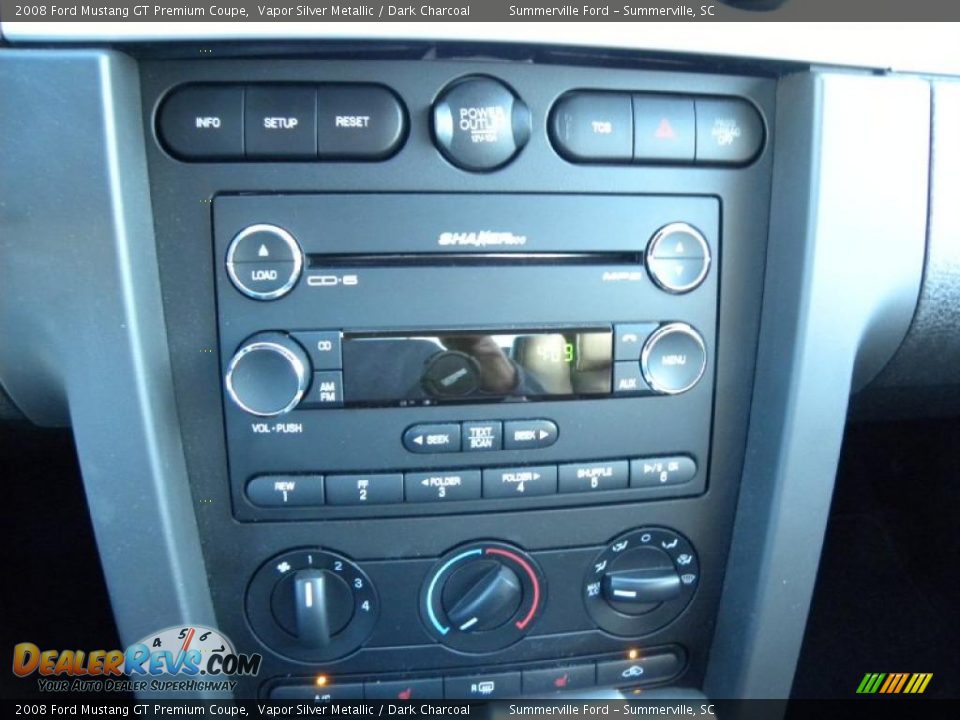 2008 Ford Mustang GT Premium Coupe Vapor Silver Metallic / Dark Charcoal Photo #16