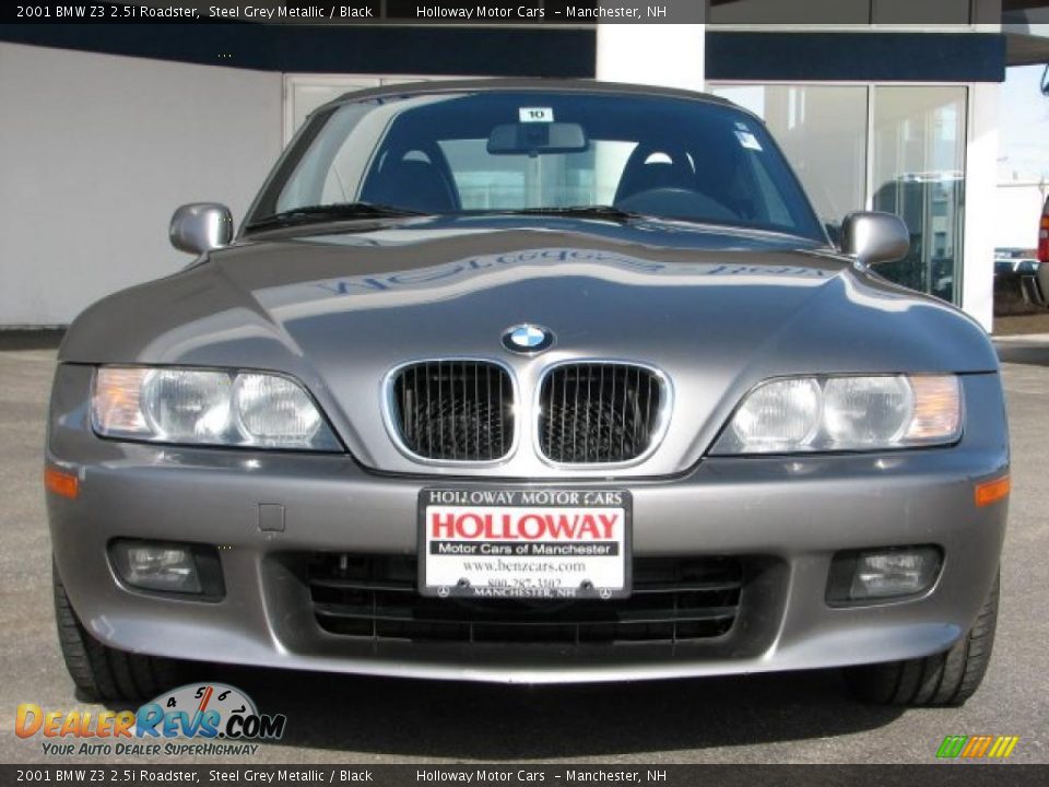 2001 BMW Z3 2.5i Roadster Steel Grey Metallic / Black Photo #2