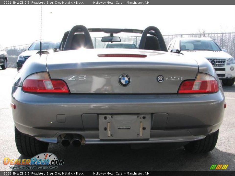 2001 BMW Z3 2.5i Roadster Steel Grey Metallic / Black Photo #4