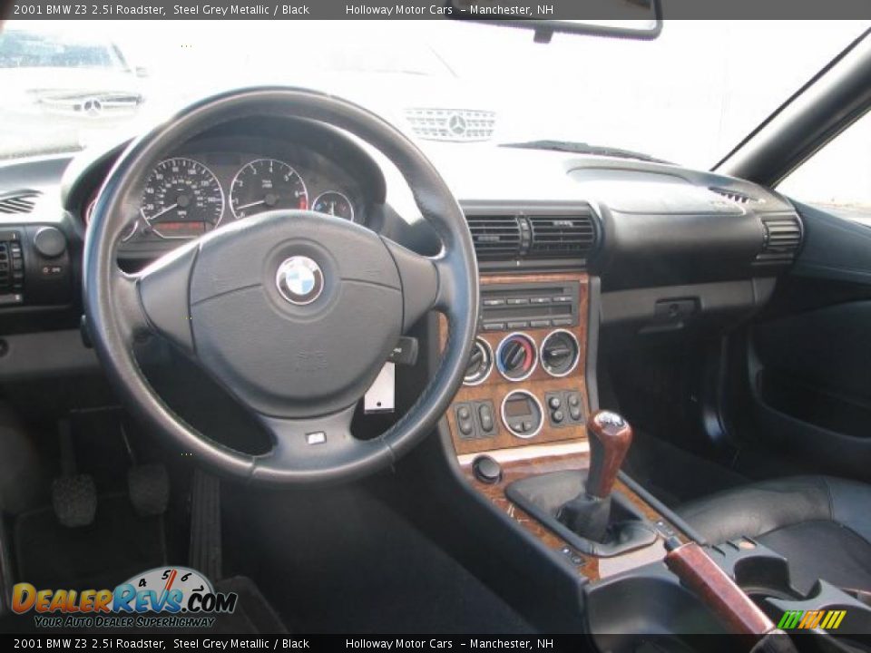 2001 BMW Z3 2.5i Roadster Steel Grey Metallic / Black Photo #6
