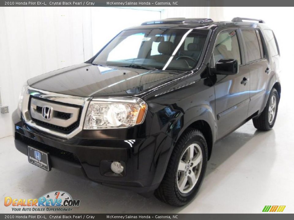 2010 Honda Pilot EX-L Crystal Black Pearl / Gray Photo #1