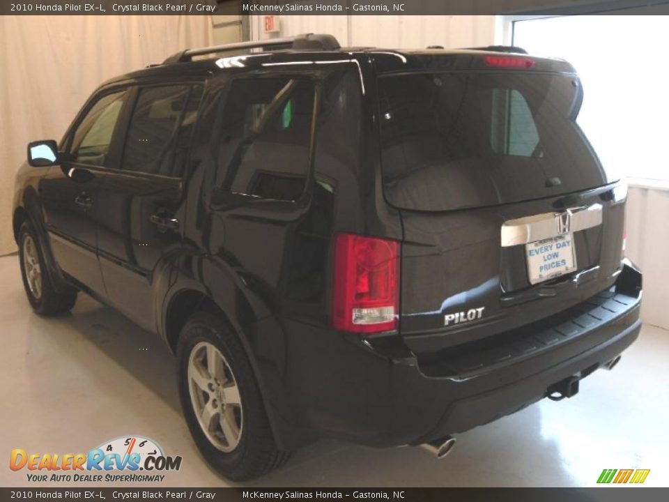 2010 Honda Pilot EX-L Crystal Black Pearl / Gray Photo #2