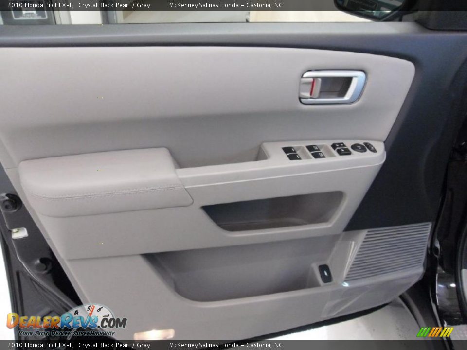 2010 Honda Pilot EX-L Crystal Black Pearl / Gray Photo #11