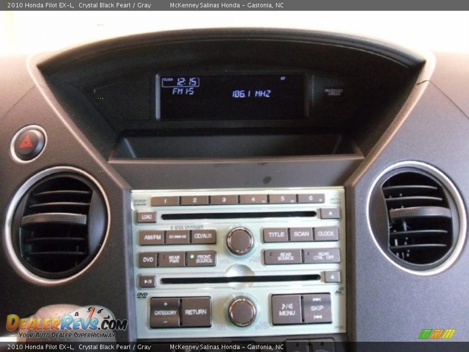 2010 Honda Pilot EX-L Crystal Black Pearl / Gray Photo #13