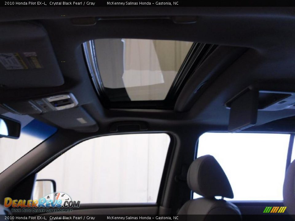 2010 Honda Pilot EX-L Crystal Black Pearl / Gray Photo #14