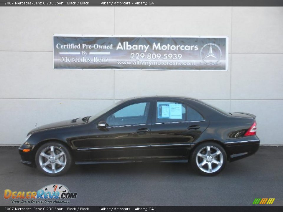 2007 Mercedes-Benz C 230 Sport Black / Black Photo #1