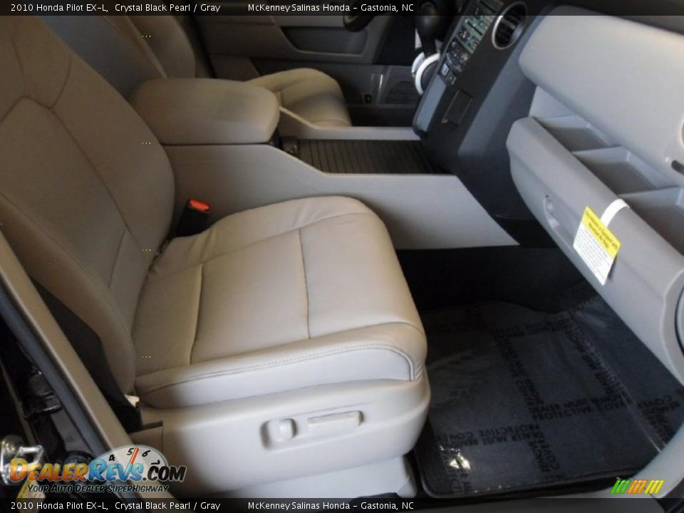 2010 Honda Pilot EX-L Crystal Black Pearl / Gray Photo #20