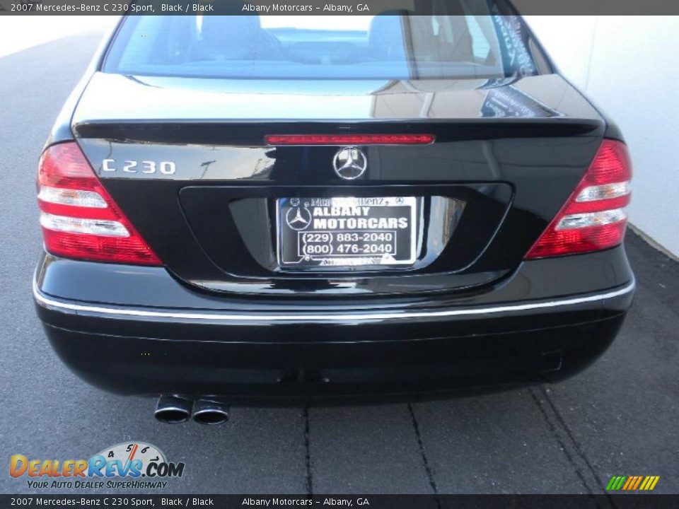 2007 Mercedes-Benz C 230 Sport Black / Black Photo #4