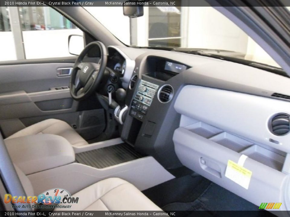 2010 Honda Pilot EX-L Crystal Black Pearl / Gray Photo #23