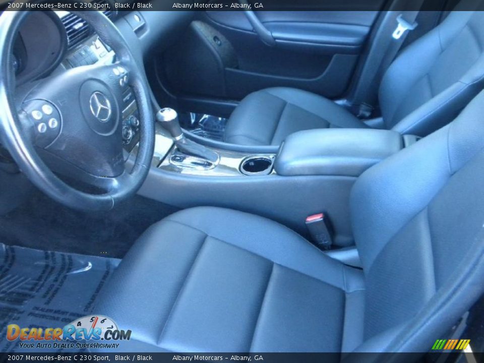 2007 Mercedes-Benz C 230 Sport Black / Black Photo #6