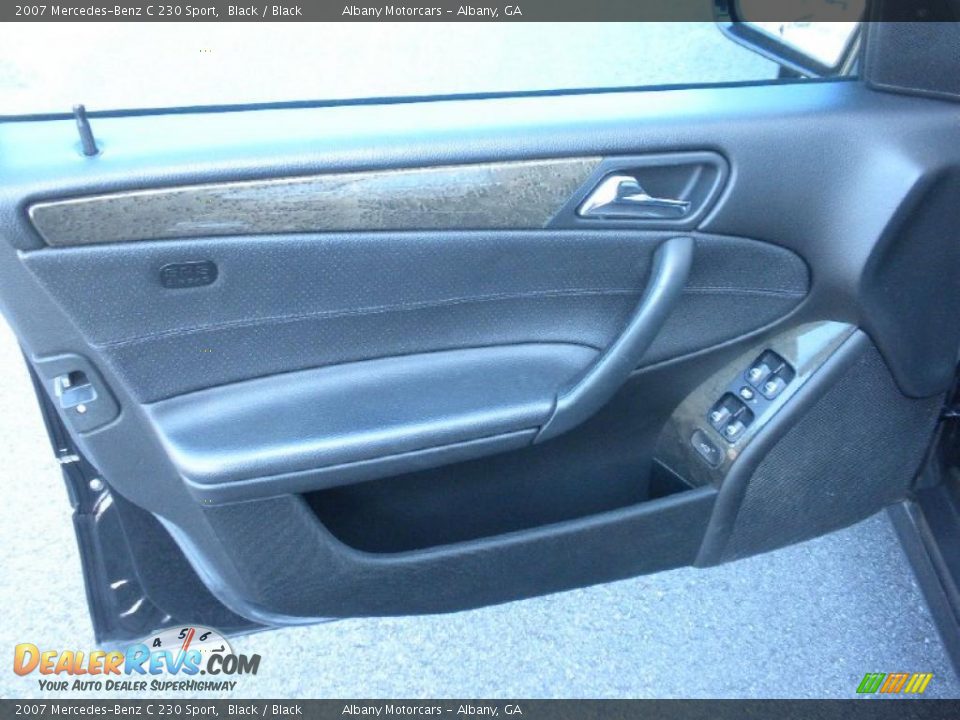 2007 Mercedes-Benz C 230 Sport Black / Black Photo #7